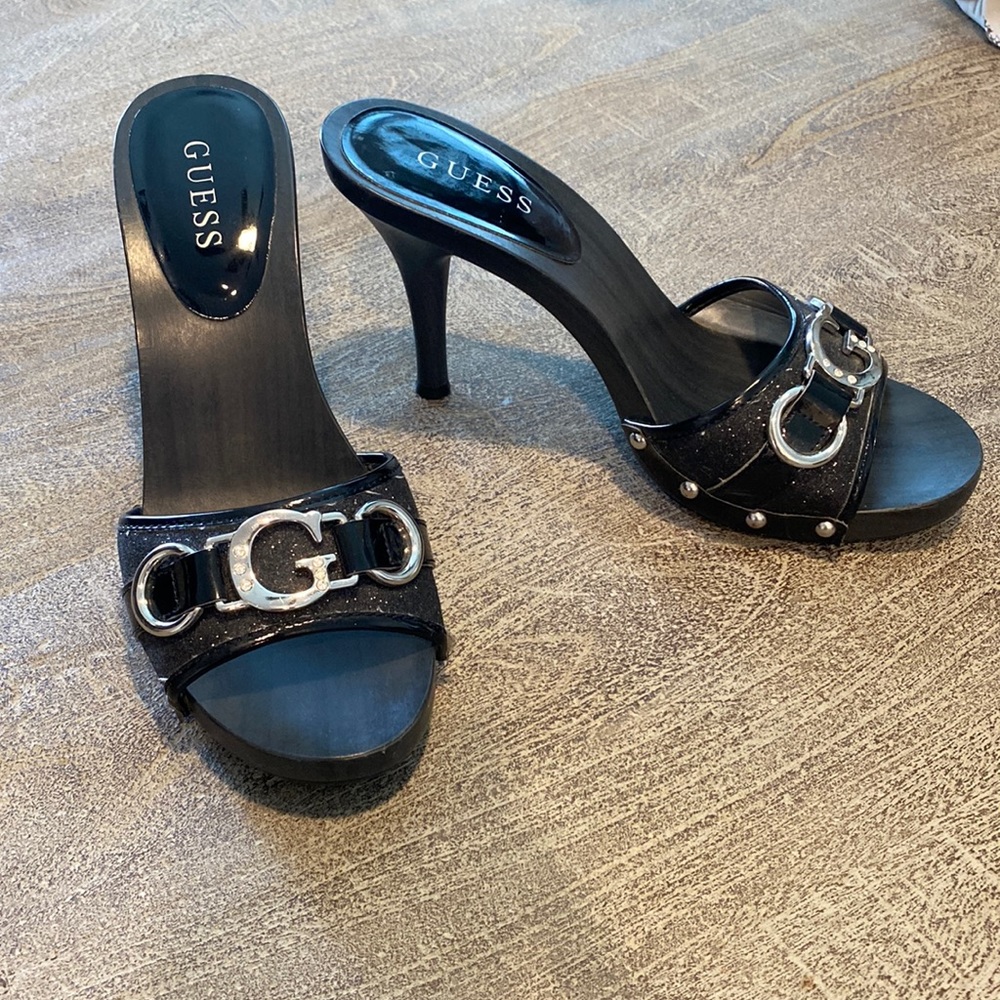 Guess black heels